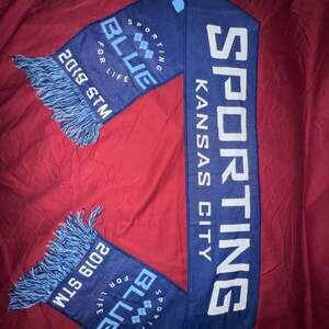 Sporting Kansas City Sky Blue/Blue Zig Zag Scarf